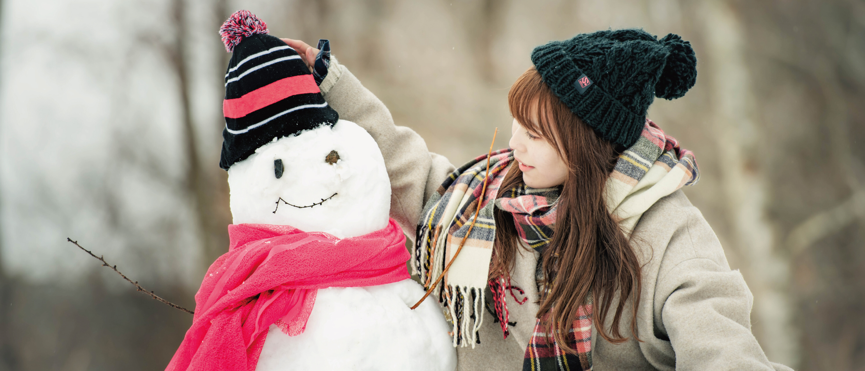 冬イメージ雪だるま